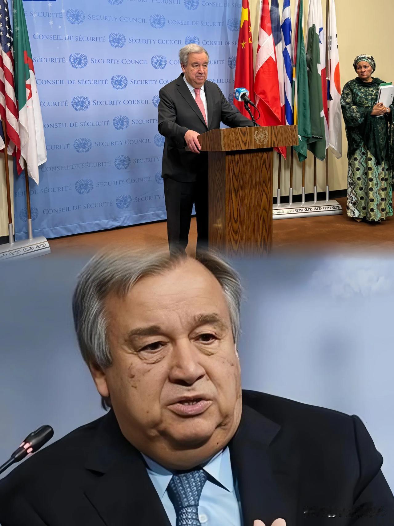 联合国秘书长古特雷斯终于说了句公道话。这一刻，多少人等太久了。承认东方大