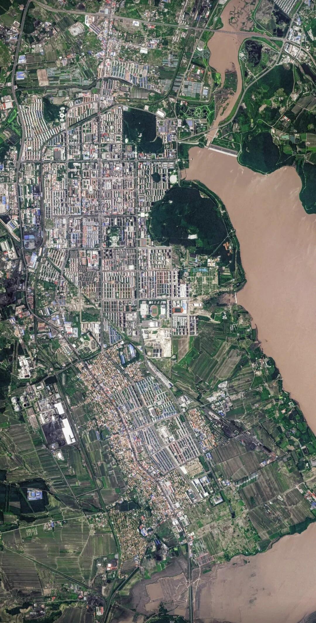 黑龙江七台河市高清卫星图