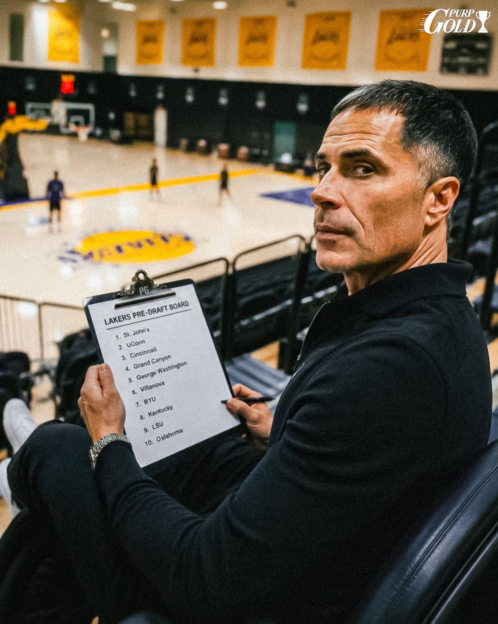 湖人在2026年NBA选秀（25号签）前，试训了多名内线球员。参与试训的前场球员