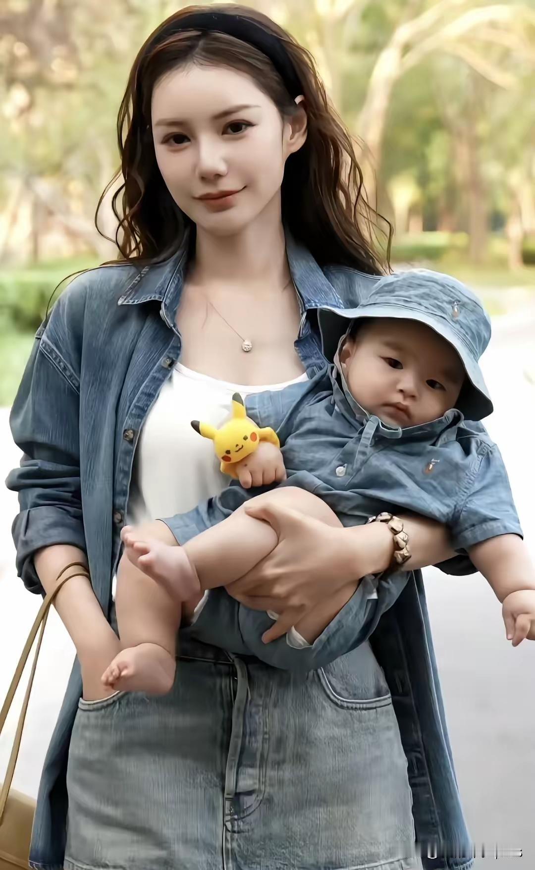 汪小菲的大胖儿子和媳妇儿。汪小菲现在应该是挺幸福吧，媳妇儿这么漂亮，儿子这么可爱