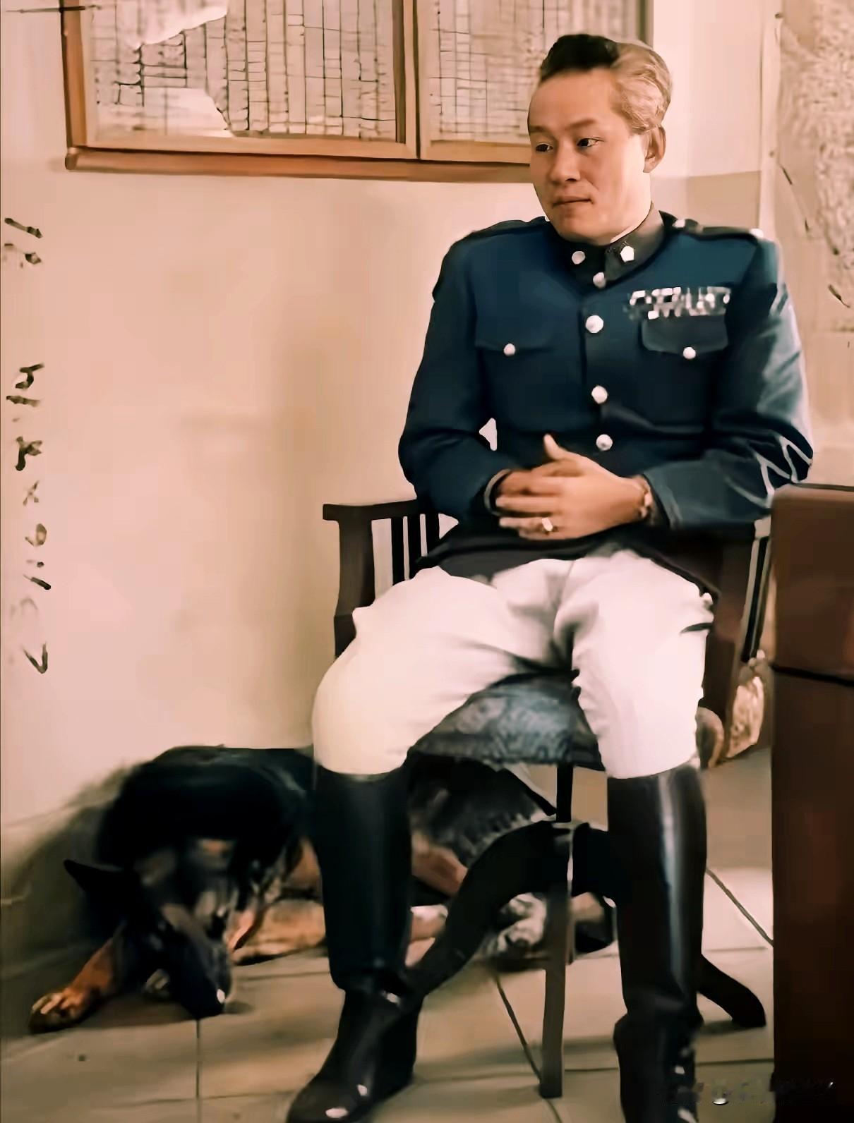 这便是孙立人将军的真实模样，这可不是演戏，也绝非演员扮演的，而是当年孙立人将军与