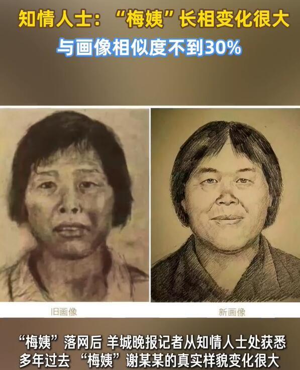 梅姨落网了，画像几乎没用上，她到底怎么藏了二十多年？今天广州警方说，“梅姨”