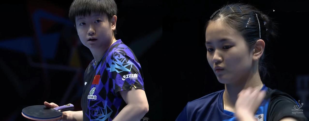 伦敦世乒赛女团1/4决赛：中国女团大比分3：0胜韩国女团，进入到四强。第一