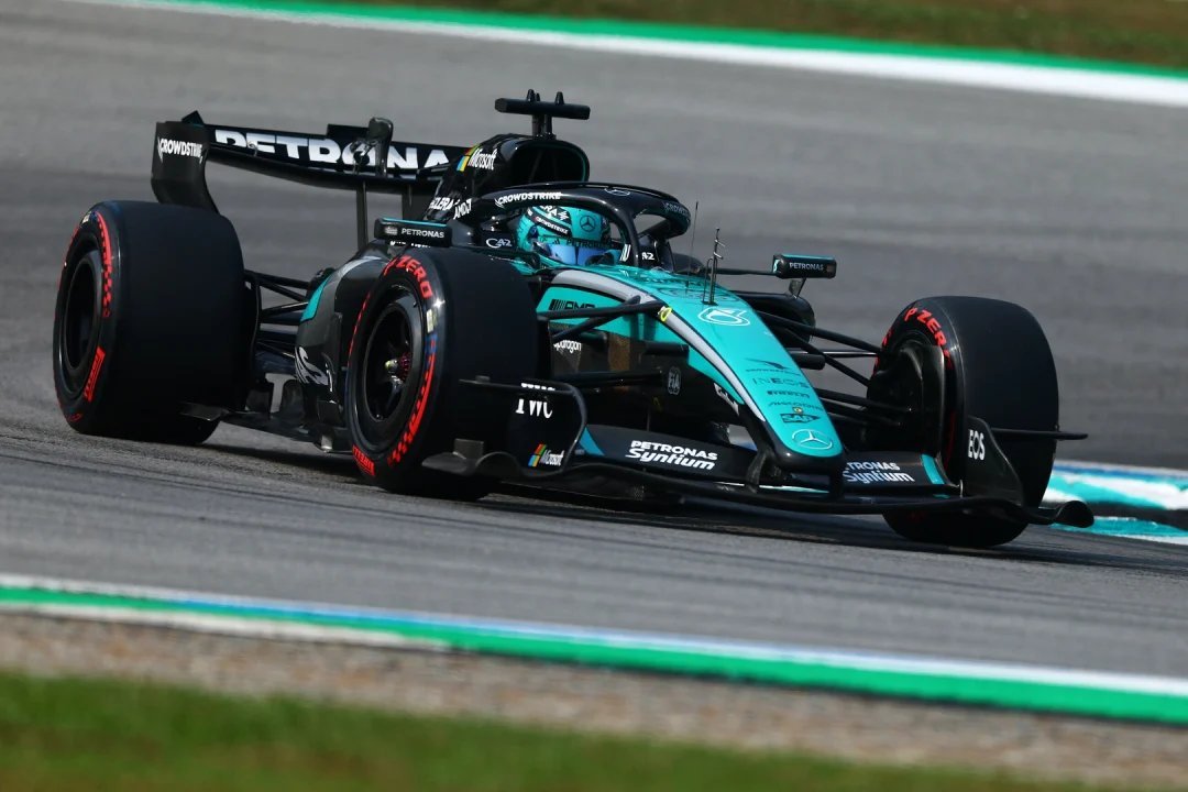 F1一个无聊的数据：拉塞尔在2026巴林站-雪邦距离杆位的秒差是0.741秒，换