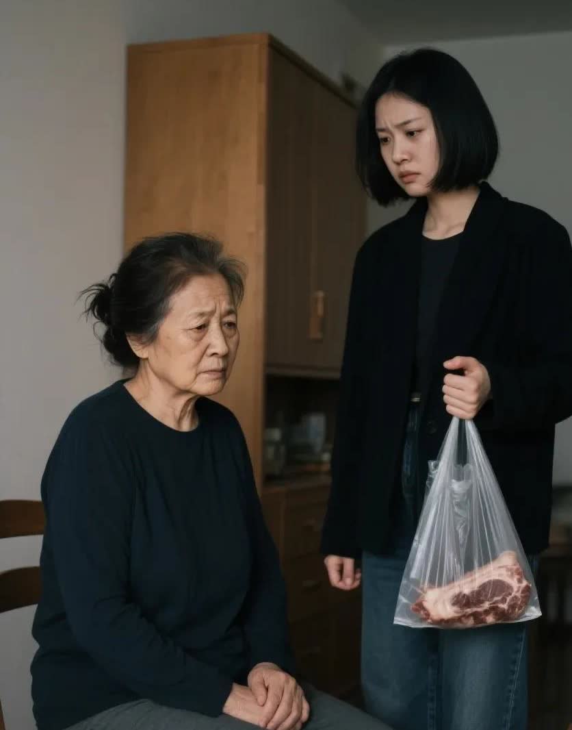 河南一女子回娘家，花288买肉和排骨，满心盼着吃顿妈妈做的热乎饭。一直等到12点
