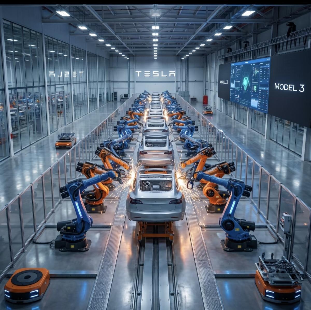 特斯拉Model3零部件只有一万个，比比亚迪、小鹏、小米都要少，零件少还卖20