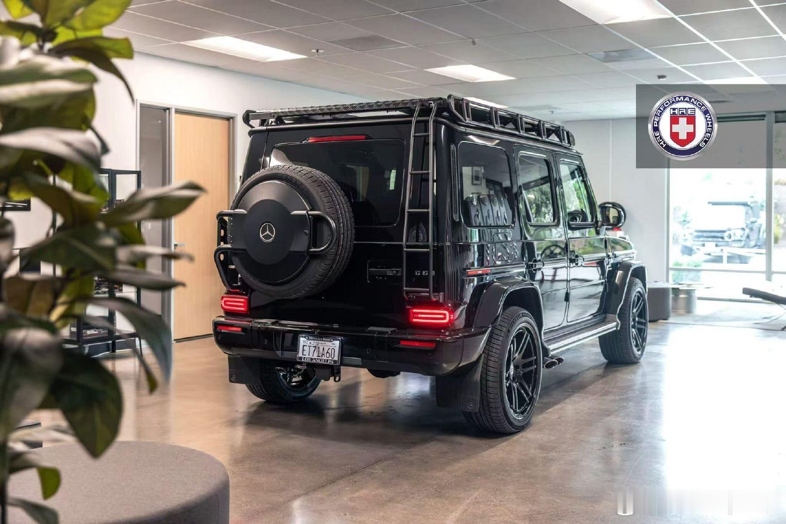 #轮毂改装##奔驰大G#G63AMG改装HREClassic312GTS亮黑色锻造轮毂​