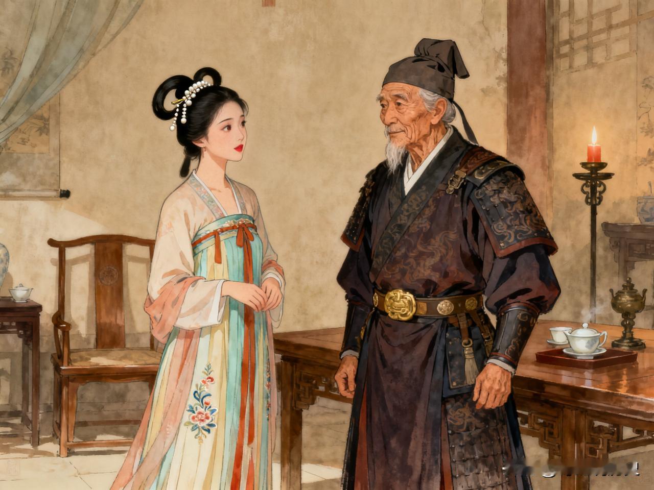 北宋名将杨惟忠六十多岁纳了个美妾，没多久就得了怪病，整张脸涨红透紫呈猪肝色，群医