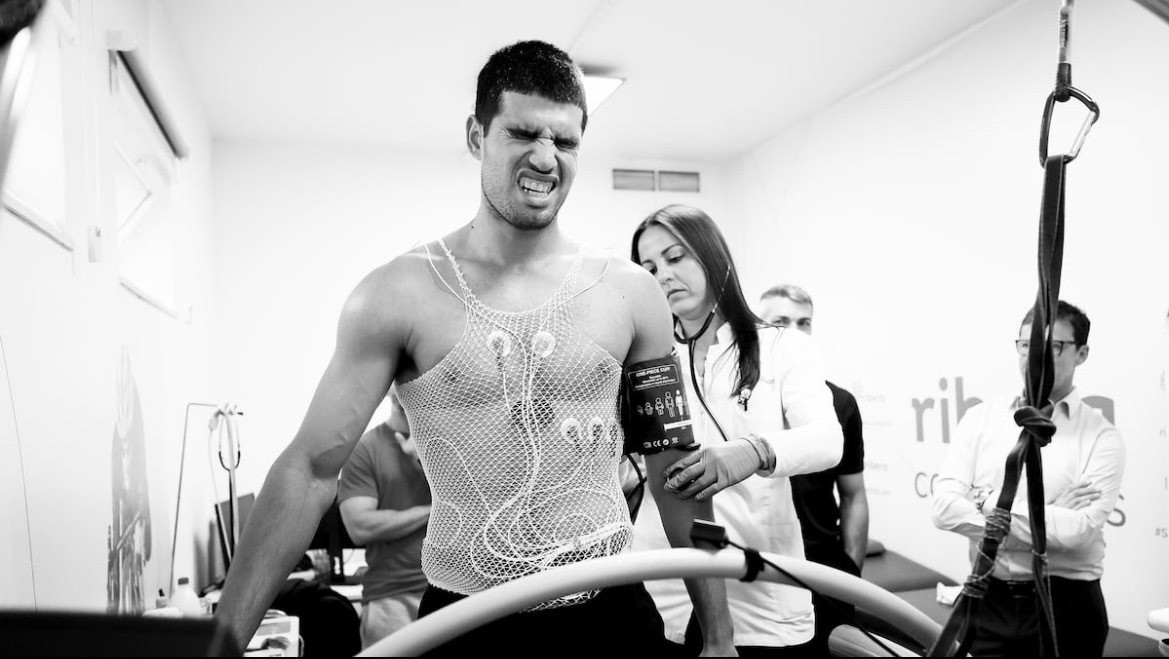 网球talking大会近日，阿尔卡拉斯进行了最大摄氧量测试，该测试测量的是人体