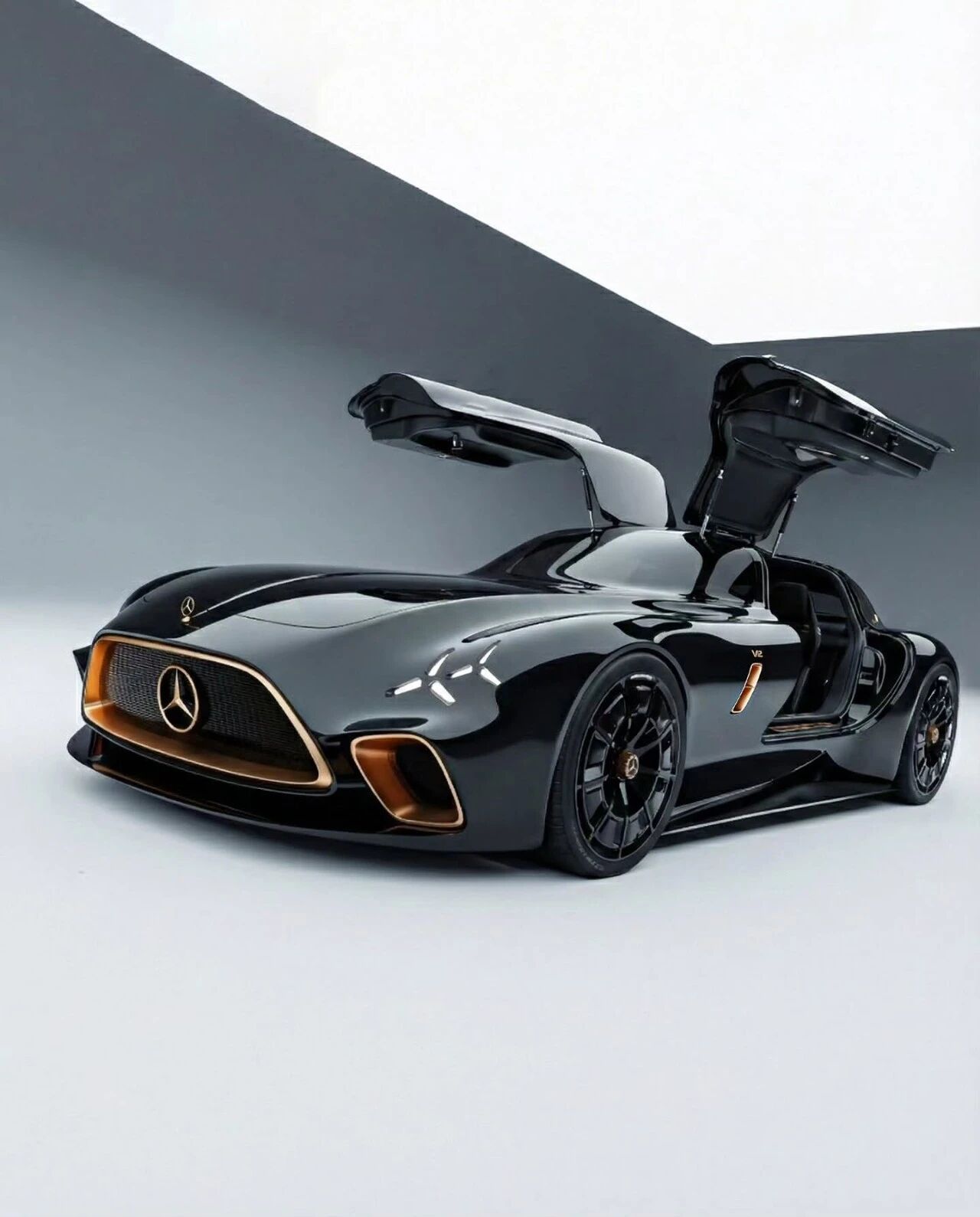 这个概念通过AMGIens重新诠释了梅赛德斯-奔驰300SLR乌伦哈