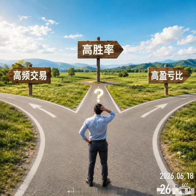交易有一个不可能三角：频率、成功率和盈亏比。很多人做交易，既想天天有机会，又想胜