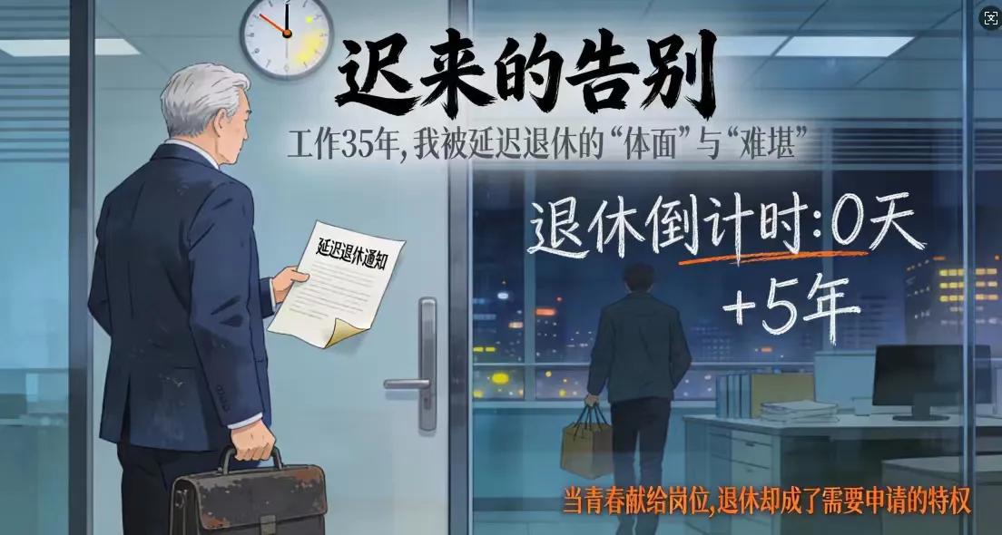 迟来的告别：工作35年，我被延迟退休的“体面”与“难堪”临近61岁生日，老郭
