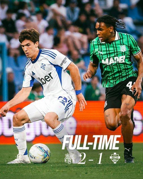 【萨索洛2比1科莫】兄弟们，上轮Forza完了INTER，这周还没踢，先F