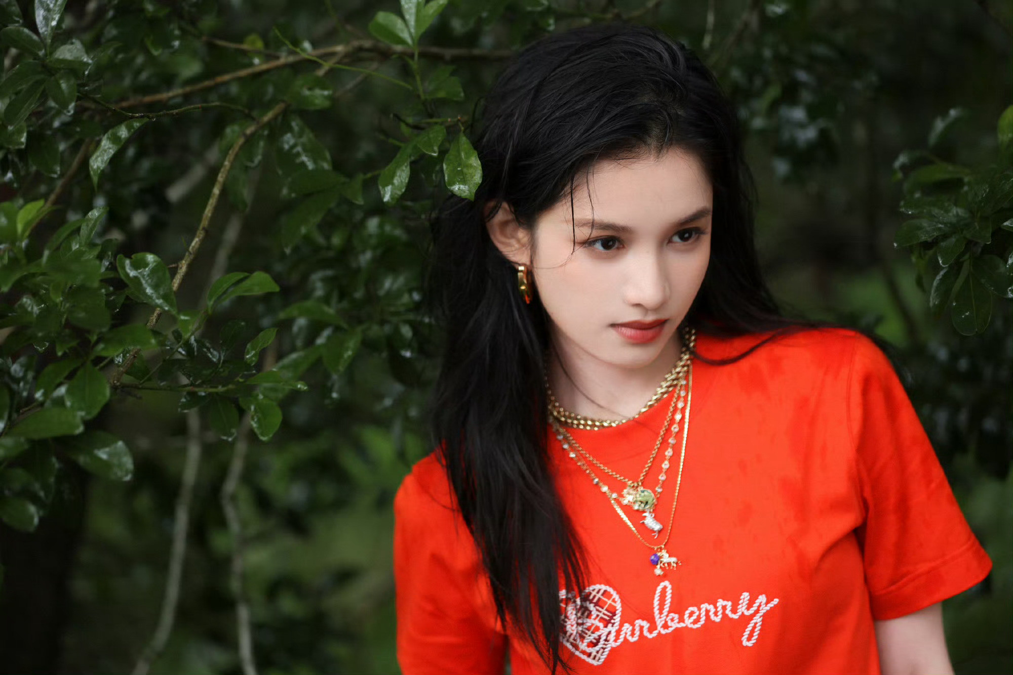 张婧仪红色爱心T恤我的公主张婧仪美得太权威了！张婧仪张婧仪夏日午后自在漫