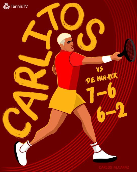 ATP都灵总决赛第一天：阿尔卡拉斯76/62德米纳尔兹维列夫63/76谢尔顿Te