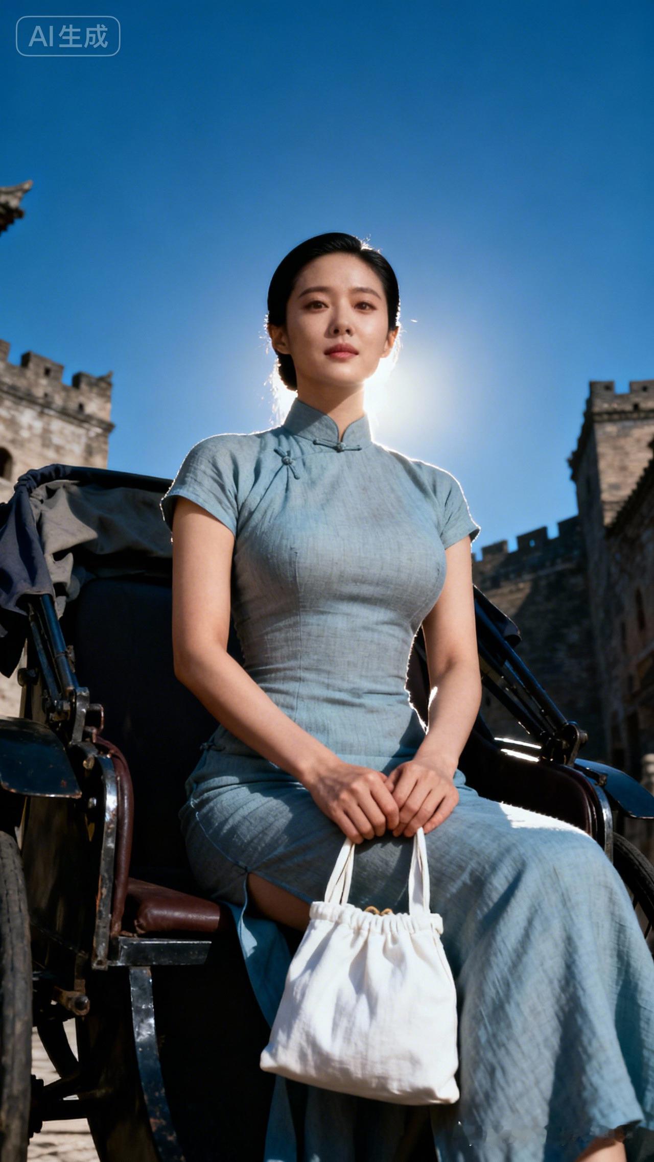 坐在古老城墙下的时光旅行者，感受历史的沉淀与现代的交融。