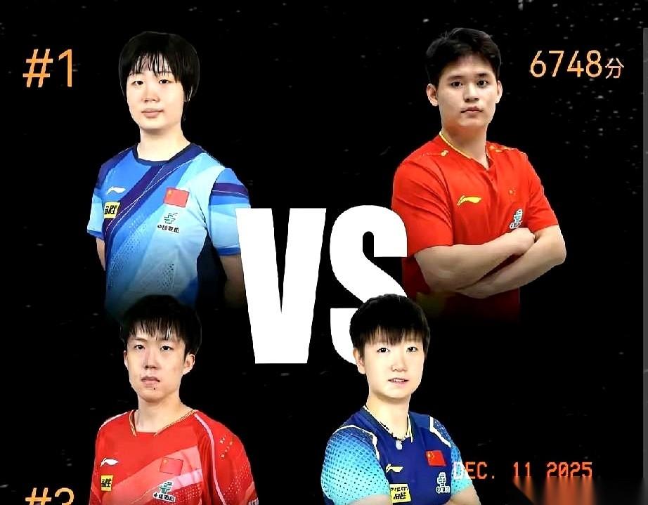 我天，这签抽的，是不是有什么仇什么怨？上来就把林诗栋蒯曼扔去打王楚钦孙颖莎，小