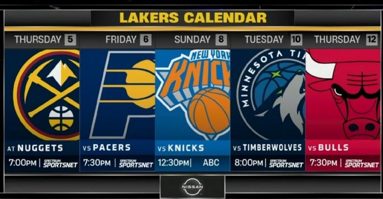 强度如何？湖人后续5场对手：3月6日，客场，VS掘金3月7日，主场，VS步