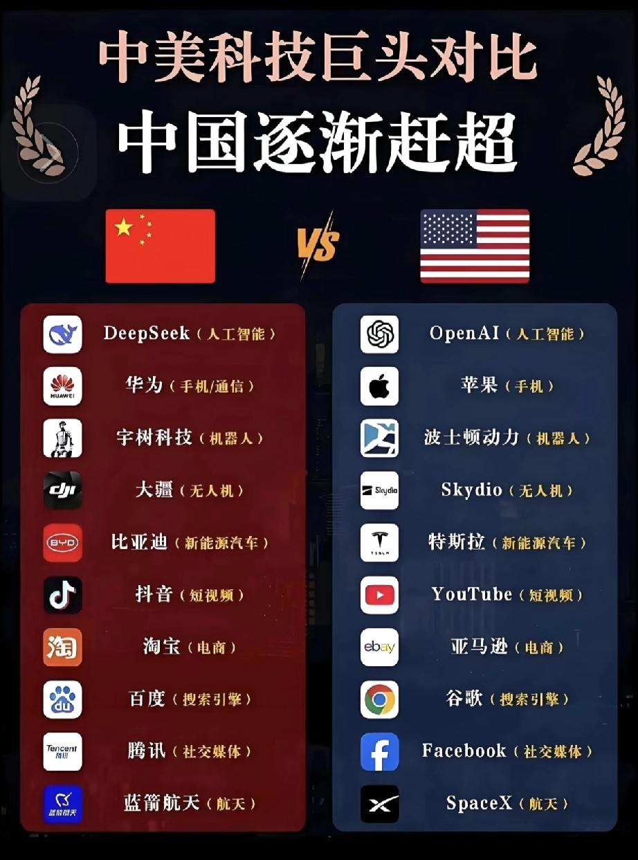 赶超美国还需要很长的路[捂脸哭]科技发展还需要全球布局，不能只是因为中国人多，