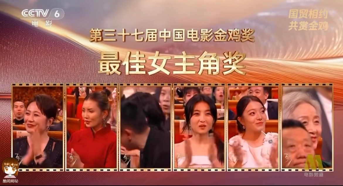 突然想起来其他电影奖项颁奖的时候都会有各大提名片段，然后镜头会拍一下各个提名者的