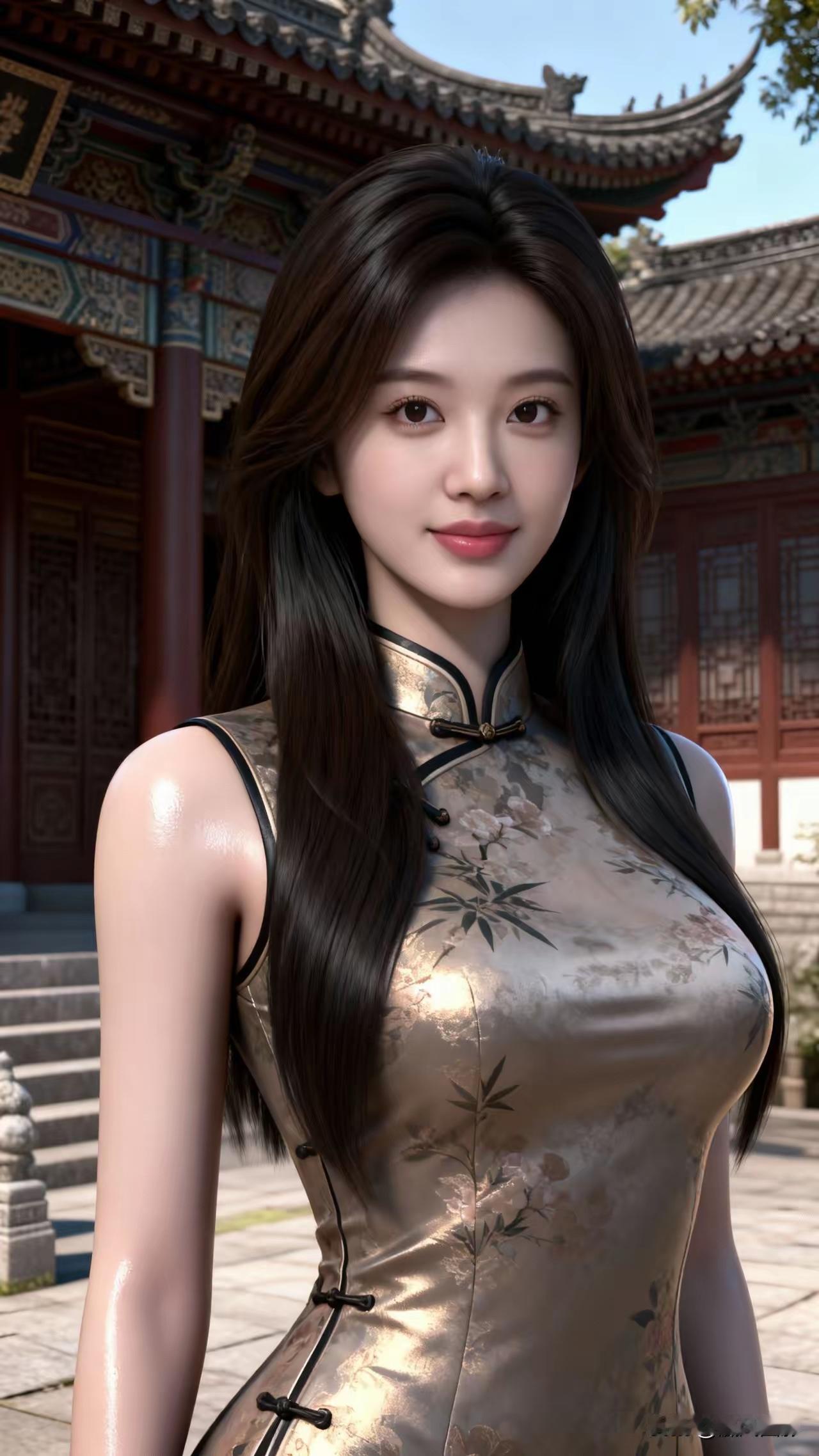 山坡羊·旗袍韵意旗袍惊耀，旧规轻抛，女性意识开新貌。意逍遥，志高标。挣