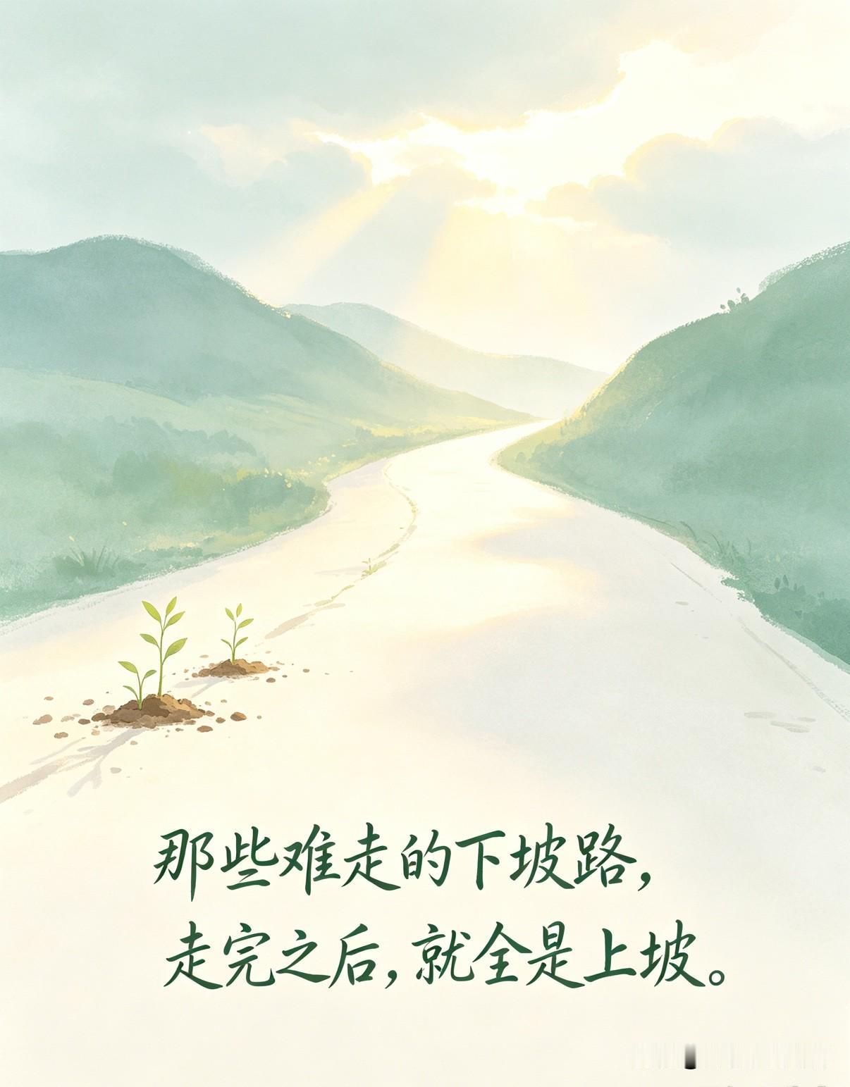 编者注：那些难走的下坡路，走完之后，就全是上坡。人生总有一段无人问津的低谷，