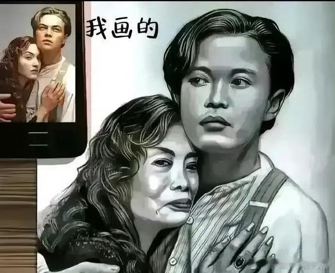 左边是我画的，学费十几万，右边是老师画的，要我继续学。