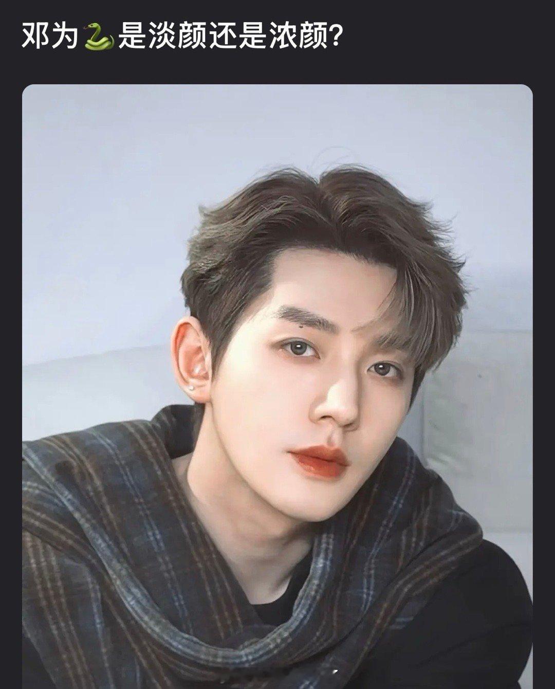大家感觉邓为属于淡颜还是浓颜？