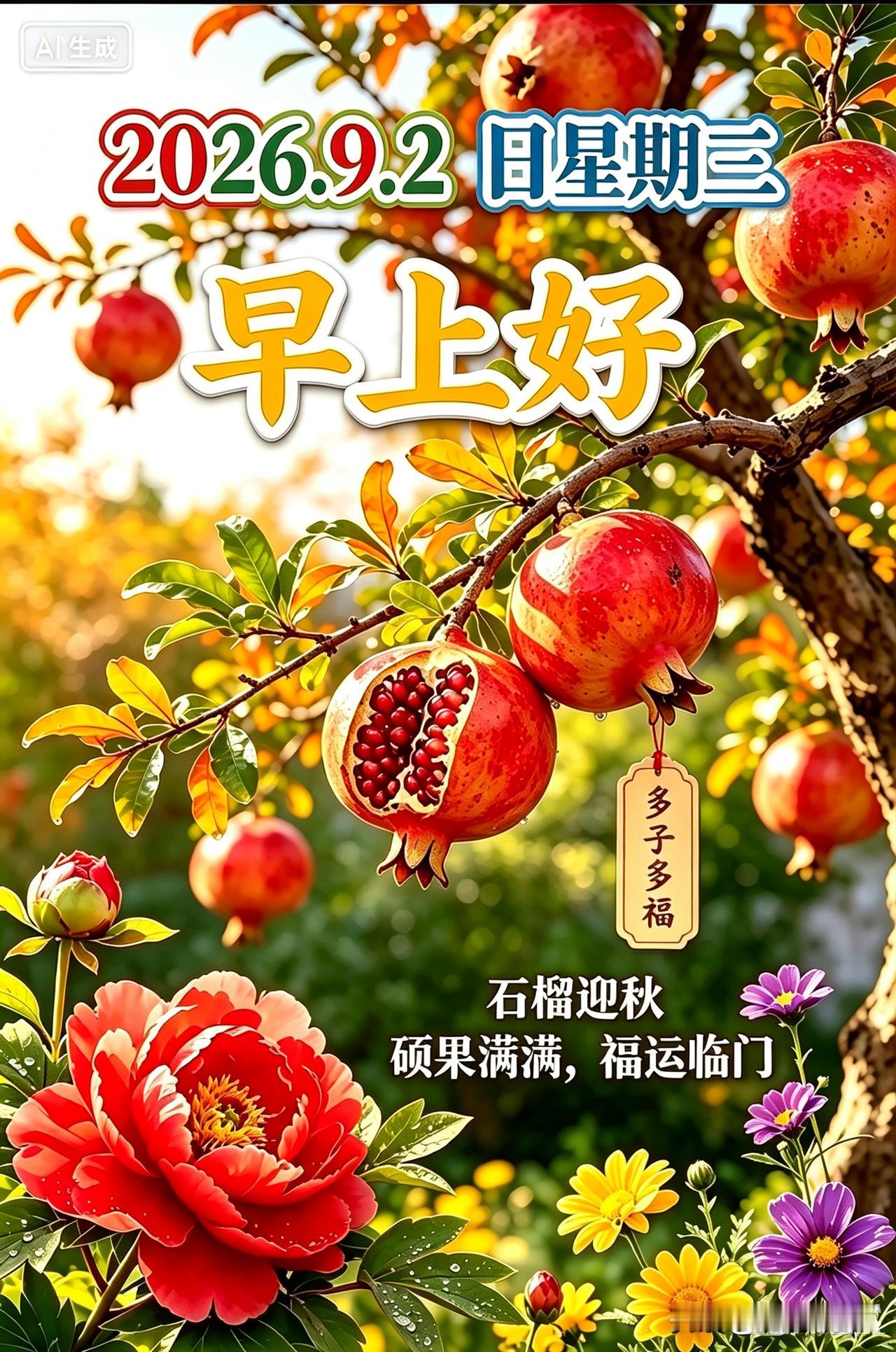 清晨迎着秋风，开启崭新的周三。放下昨日的疲惫，带着温柔与热忱奔赴今日。愿晨光