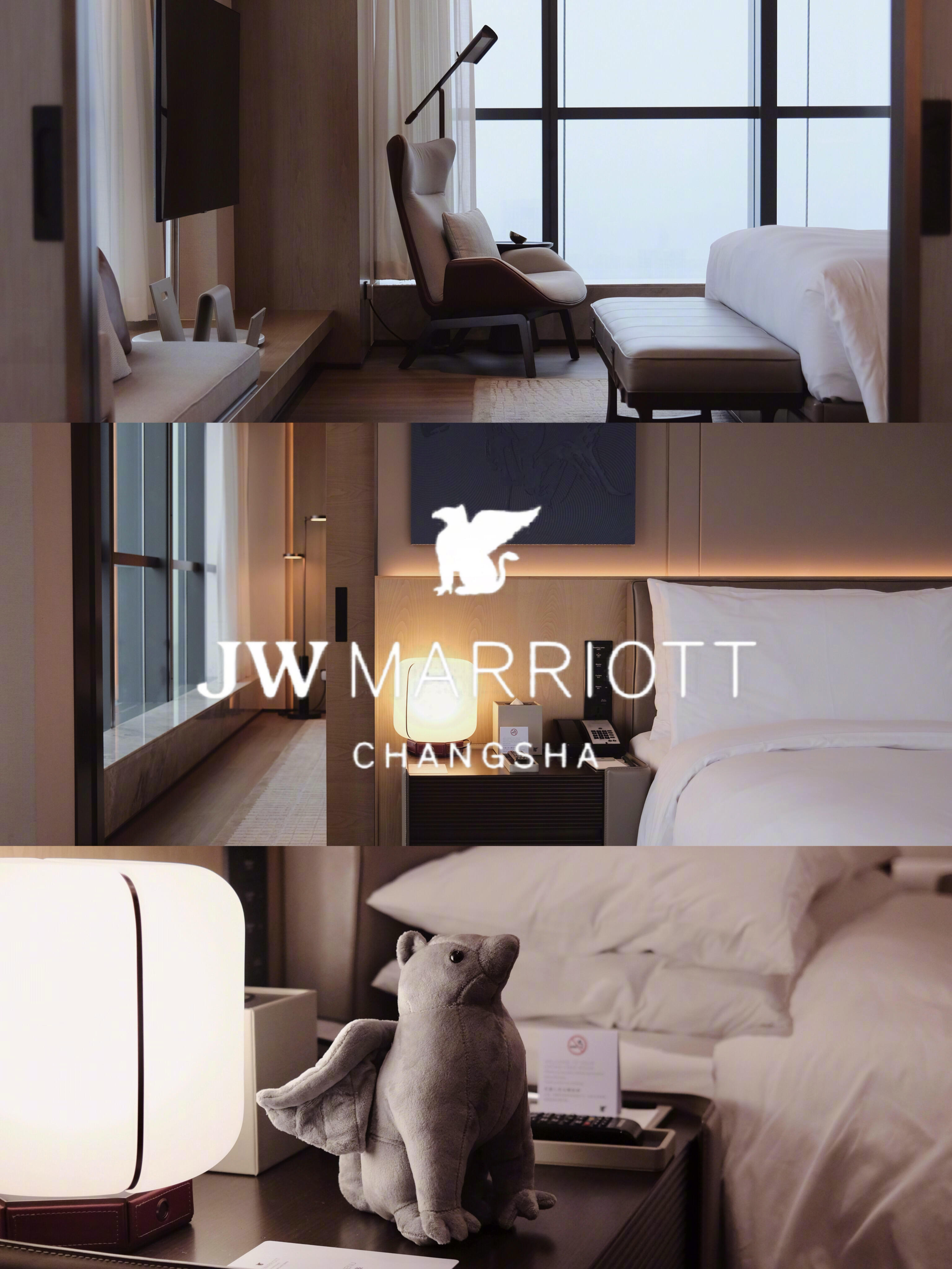 JW万豪|稳坐长沙高端酒店市场的第一梯队🛏️客房:房间是真的香，夜景是真的