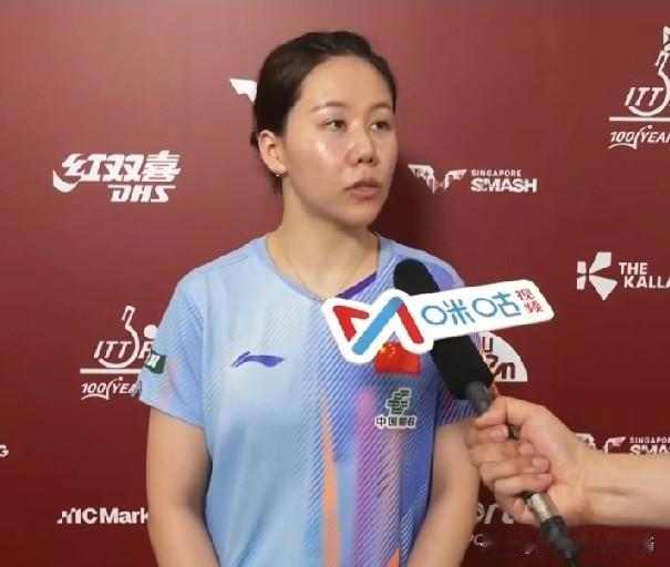 陈幸同说今天打的不流畅，不过还是足够坚定拿下了。同同和梁夏银是首次交手，球路有