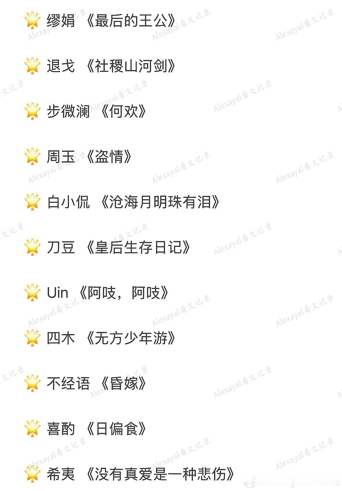 推文最近吃的细糠之小说作者top经典之作盘点3️⃣♦️大