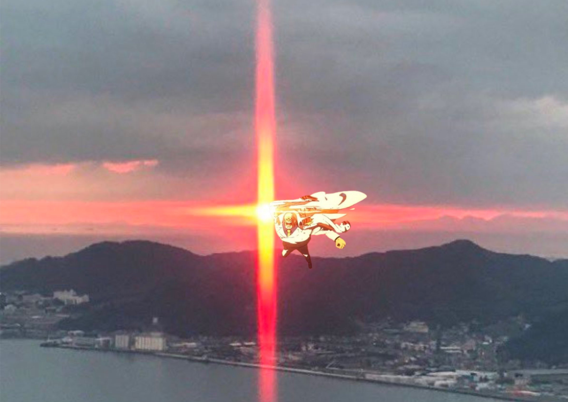 海贼王海贼王普通人看到的日出与海米看见的日出