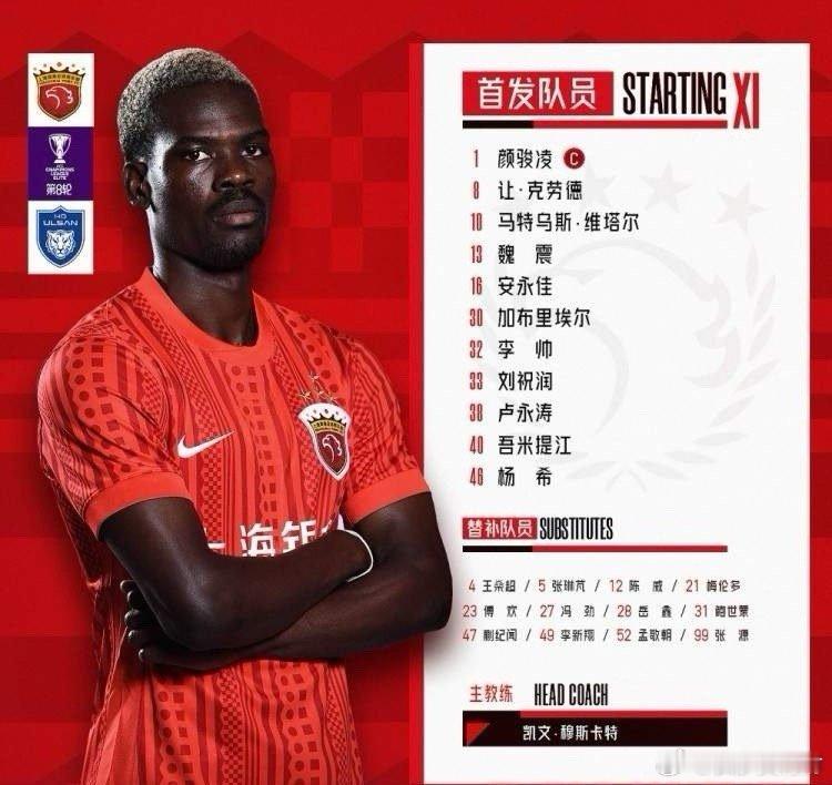 未战先怯举白旗，上海海港已经放弃亚冠精英联赛最后一场荣誉之战，首发阵容竟然只派了