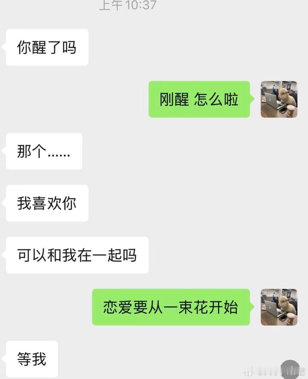 因为一束花相爱～