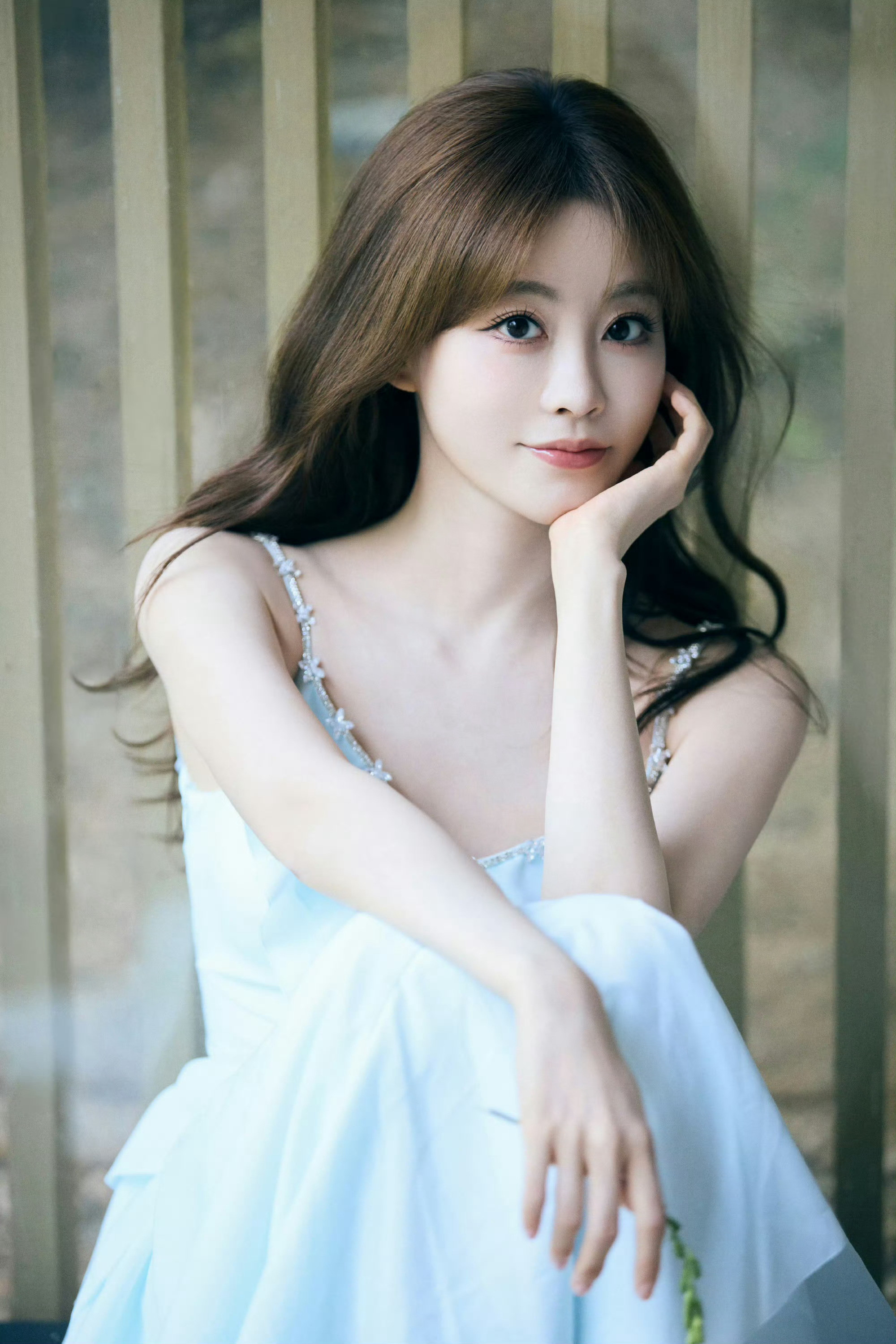 祝绪丹x吊带小蓝裙少女感十足[爱心]​​​