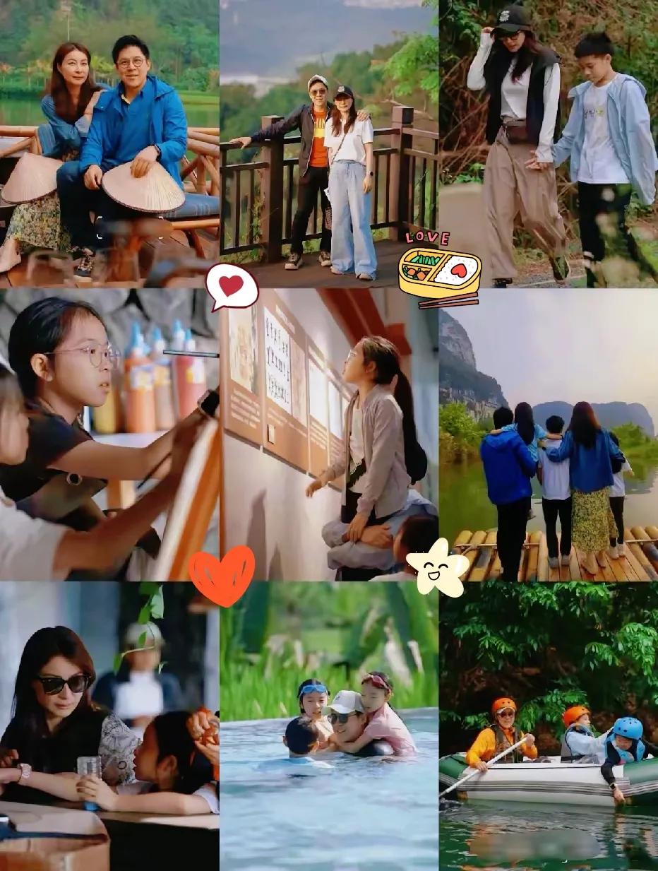 霍启刚，高调发文。​4月7日，霍启刚突然在香港社媒高调发文，晒出全家广西游照