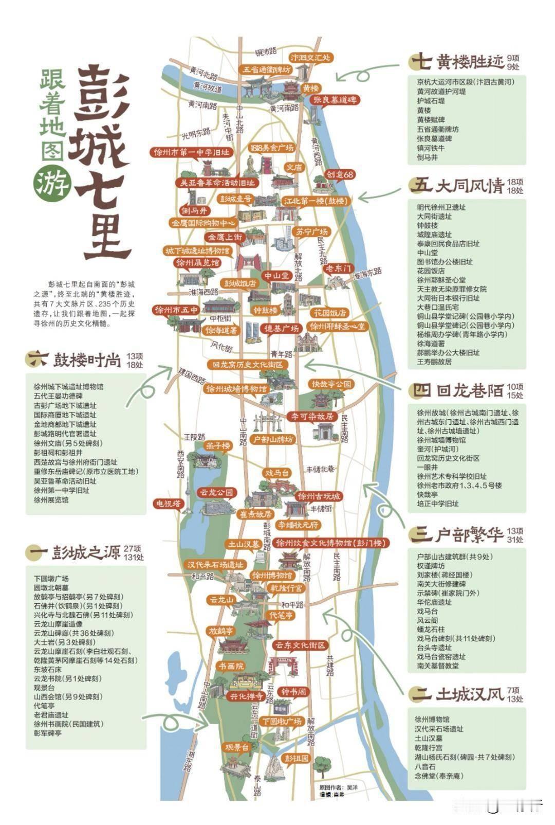 徐州“彭城七里”，​​南起云龙山、北抵故黄河，一口气串起235处历史遗存，户部山