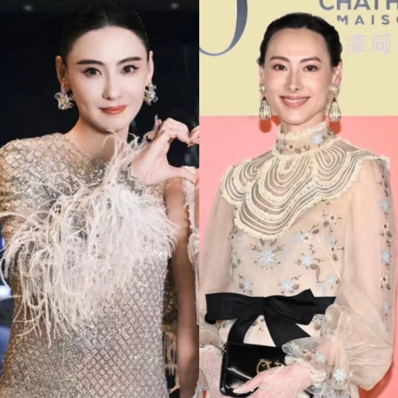 真心觉得88年的梁洛施，越长越像80年的张柏芝了，猛一看简直像亲姐妹，有时候第一