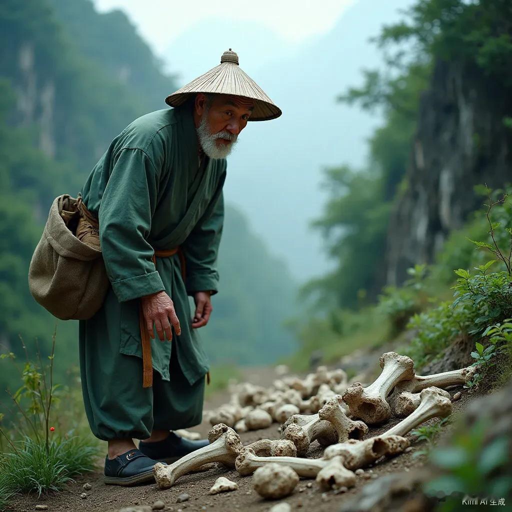 民国时期，河北保定一个独臂老人常在街头卖草药，他的草药极为灵验，尤其伤药最为有力