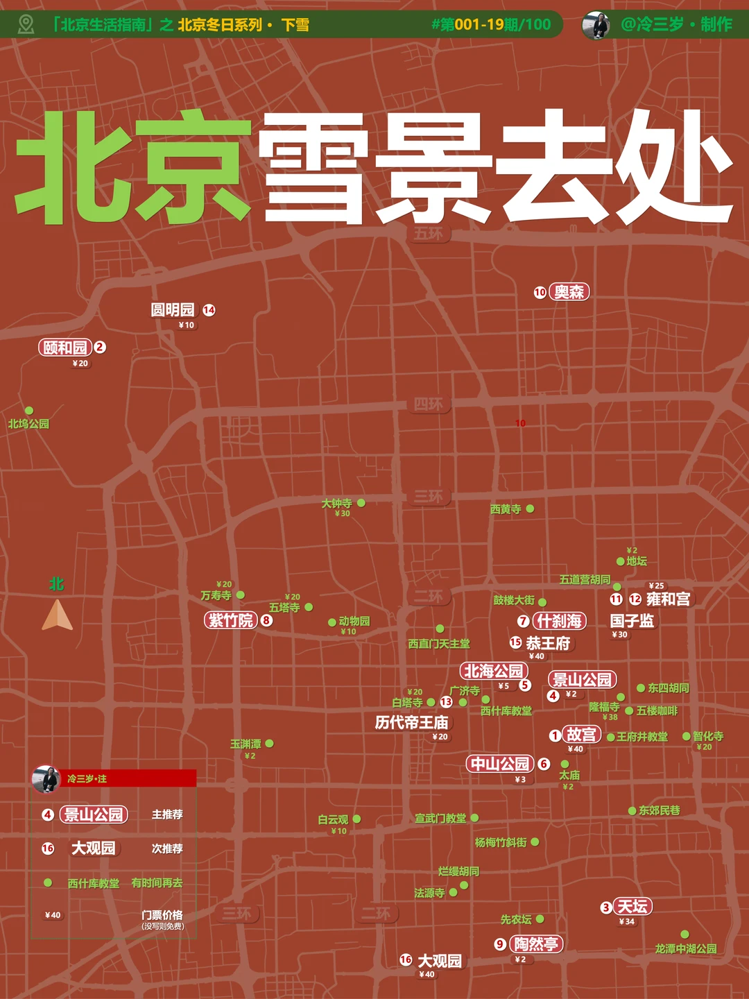 北京的雪下得好大，这两天可以去哪儿？