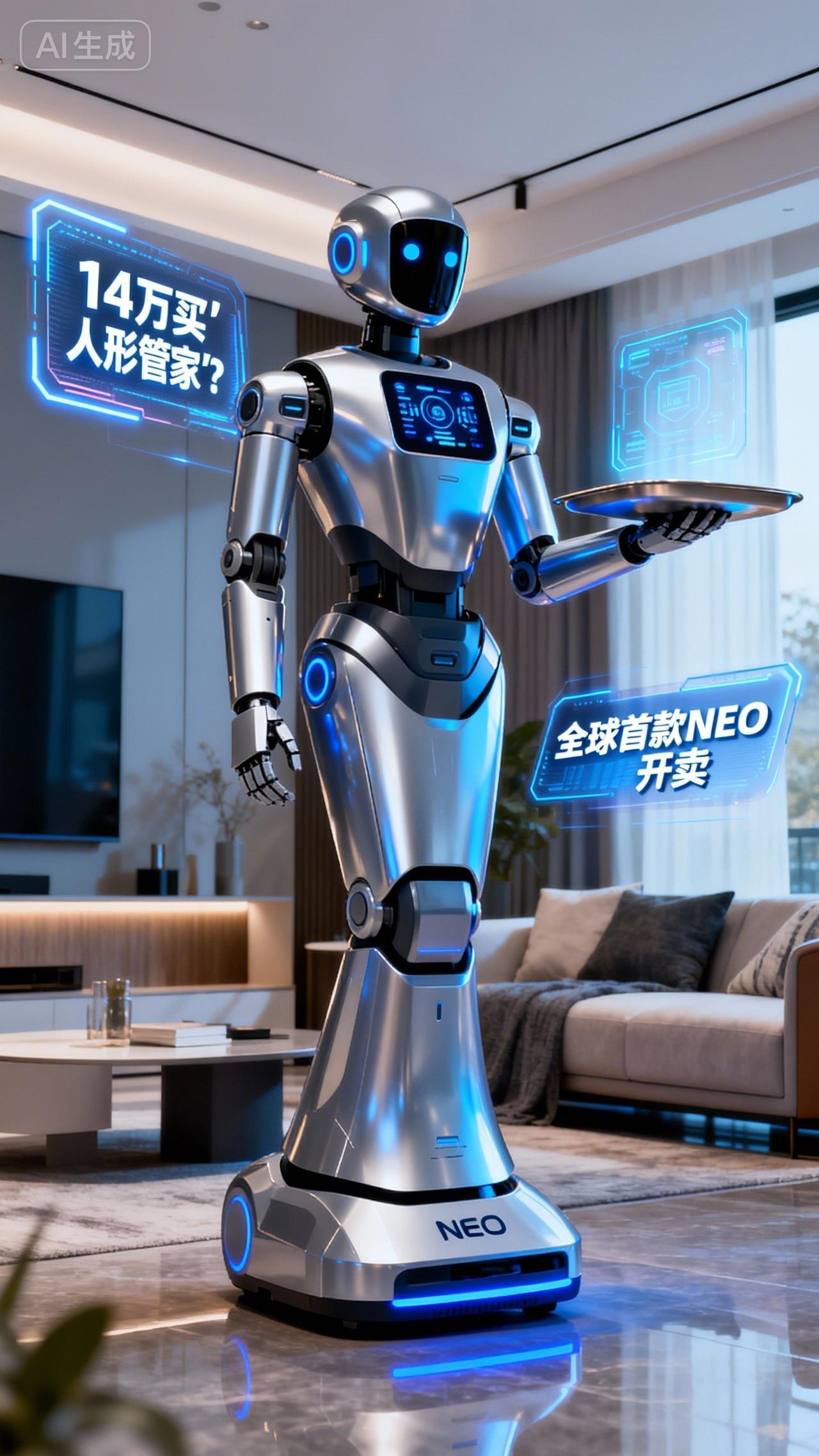 14万买“人形管家”？全球首款NEO开卖，却藏隐私争议！14万人民币就能把
