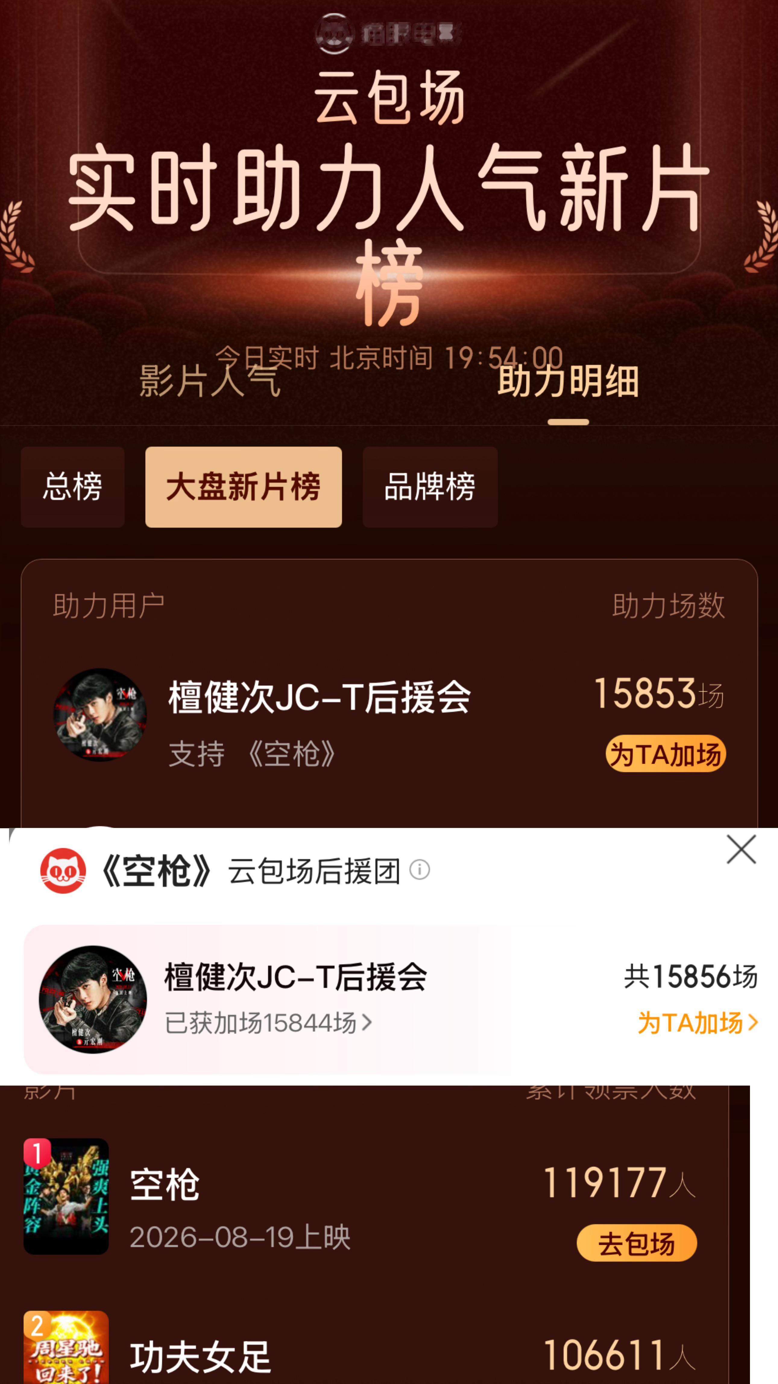 檀健次空枪品牌云包场檀健次的粉丝和剧粉好多呀，各大品牌爸爸们也很爱这个代言人檀