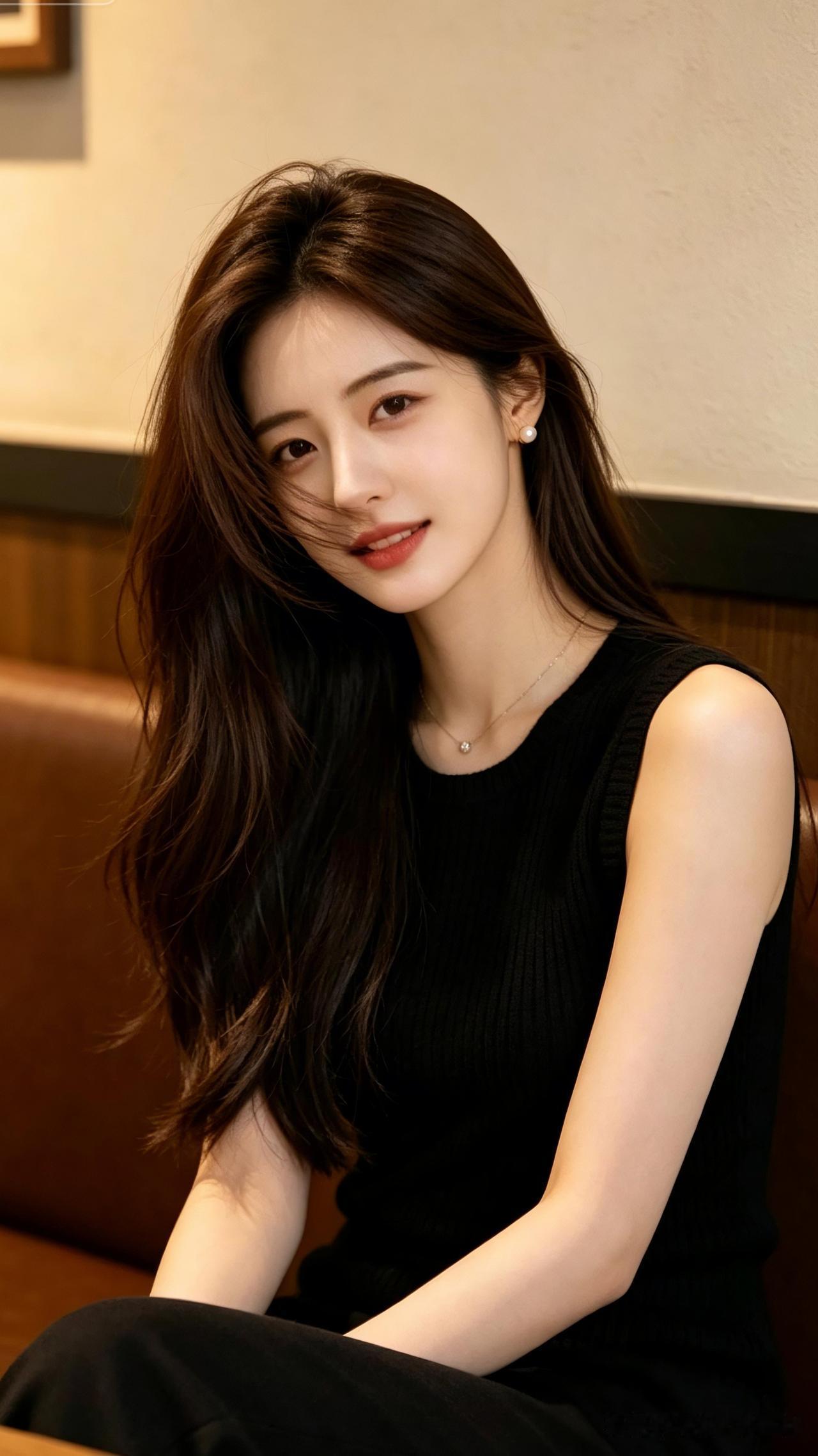 很多女人是不是喜欢被征服的感觉?温柔黑裙，优雅气质，美一刻