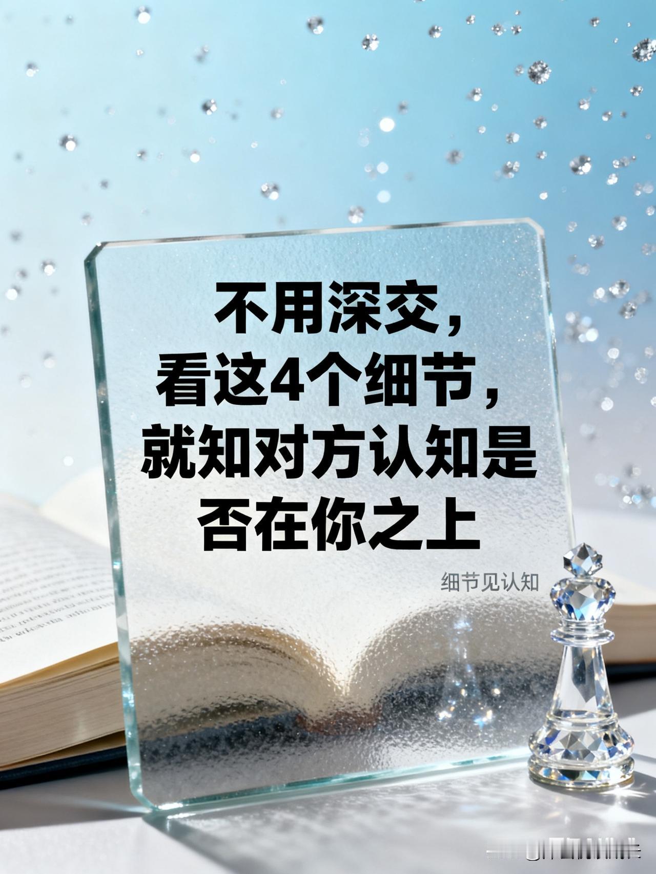 不用深交，看这4个细节，就知对方认知是否在你之上楼下老李搬来半年，从不多言