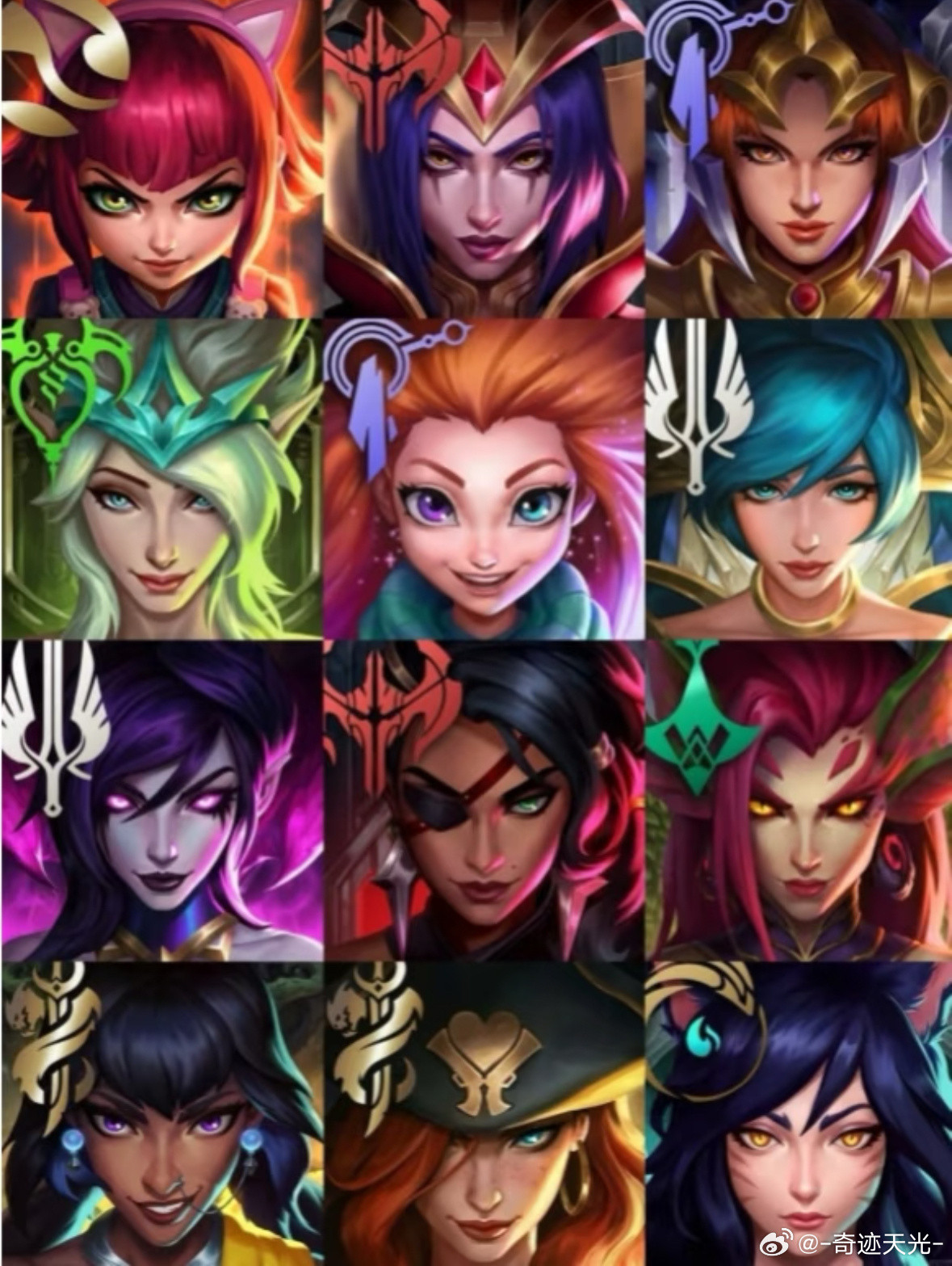 英雄联盟LOL女英雄证件照一览，你更喜欢哪一个​​​