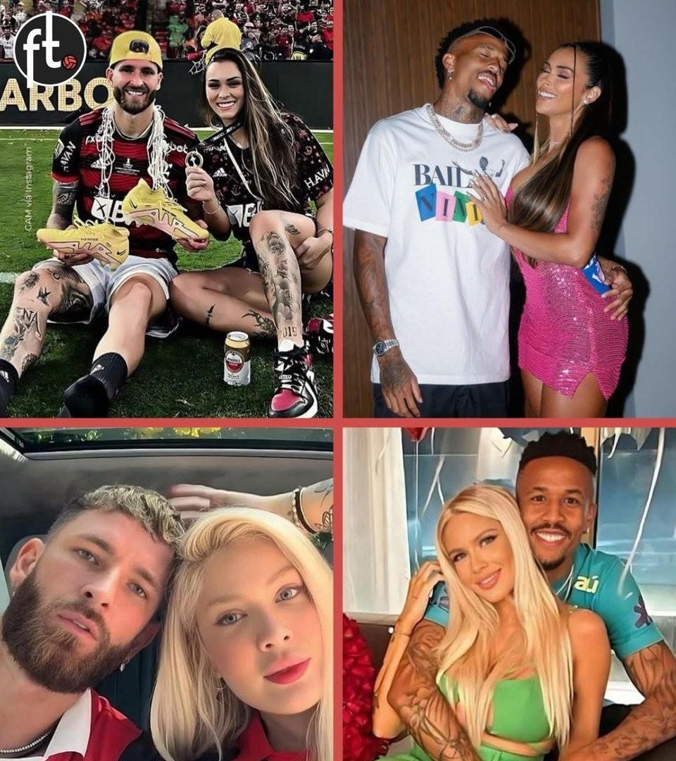 巴西球员私生活真乱！[惊恐]为弗拉门戈效力的利奥·佩雷拉与皇马球员米利唐的前妻