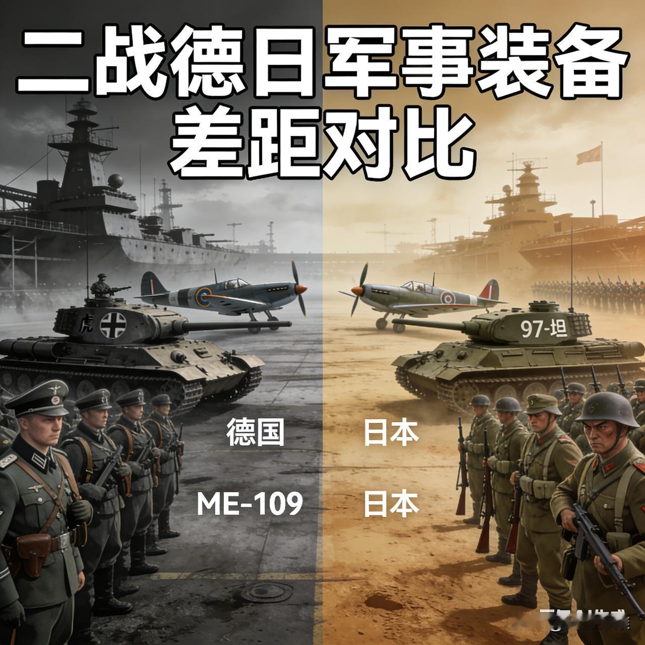 二战德日差距有多大?二战时德日的差距集中在工业产能、军事体系、资源与后勤等核心
