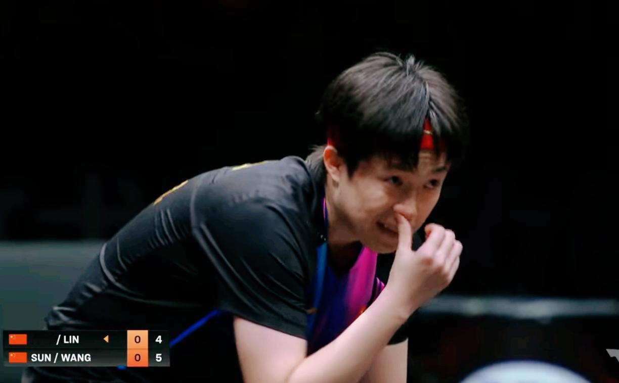 莎头和动漫的比赛，就是三个男人和一个女人的比赛，我指的是力气和打法，孙颖