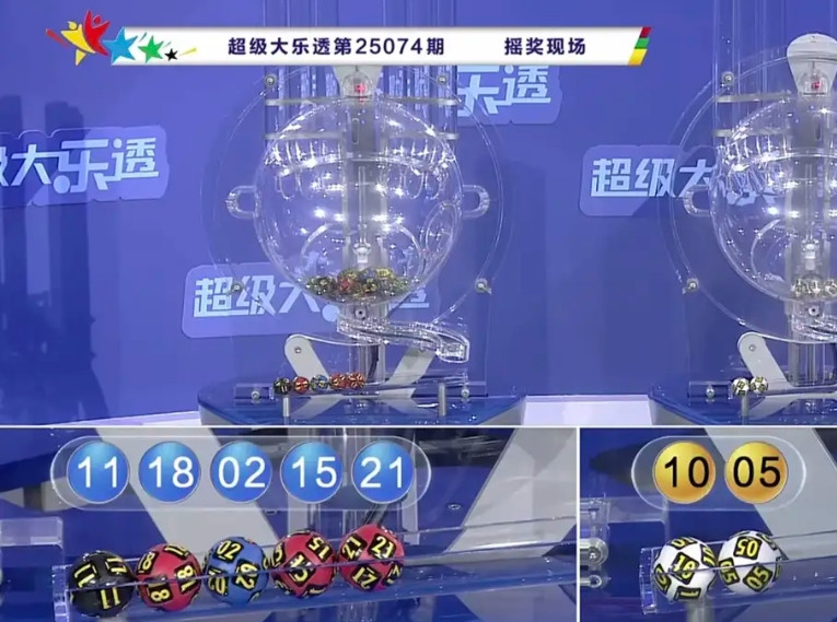 大乐透25074期开奖结果，一等奖10注836万元，二等奖80注